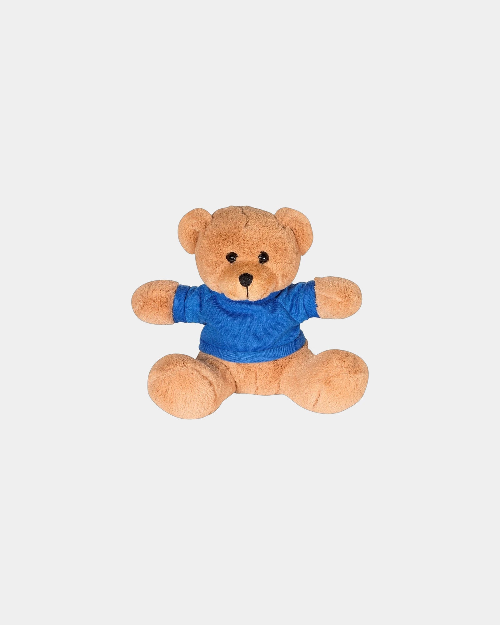 Custom plush bear with T-shirt 7" stuffed toy - Reflex Blue