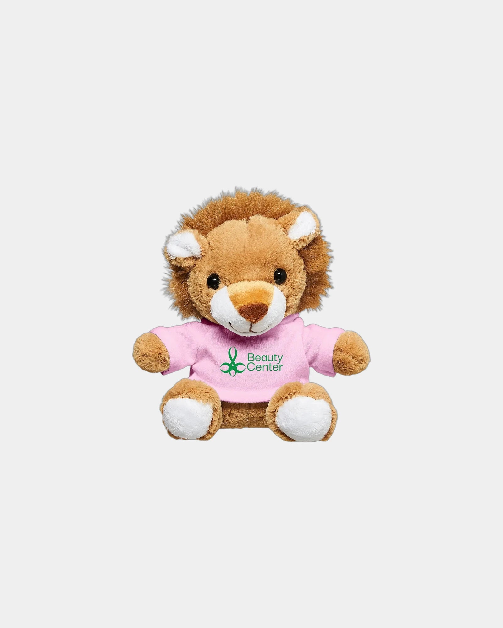 Custom plush lion with t-shirt 7" stuffed animal - Pink
