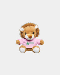 Custom plush lion with t-shirt 7" stuffed animal - Pink