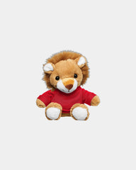 Custom plush lion with t-shirt 7" stuffed animal - Red