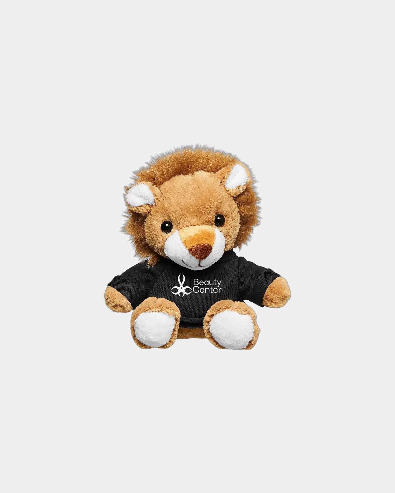 Custom plush lion with t-shirt 7" stuffed animal - Black