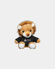 Custom plush lion with t-shirt 7" stuffed animal - Black