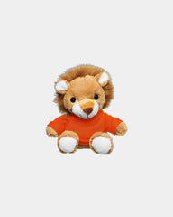 Custom plush lion with t-shirt 7" stuffed animal - Orange
