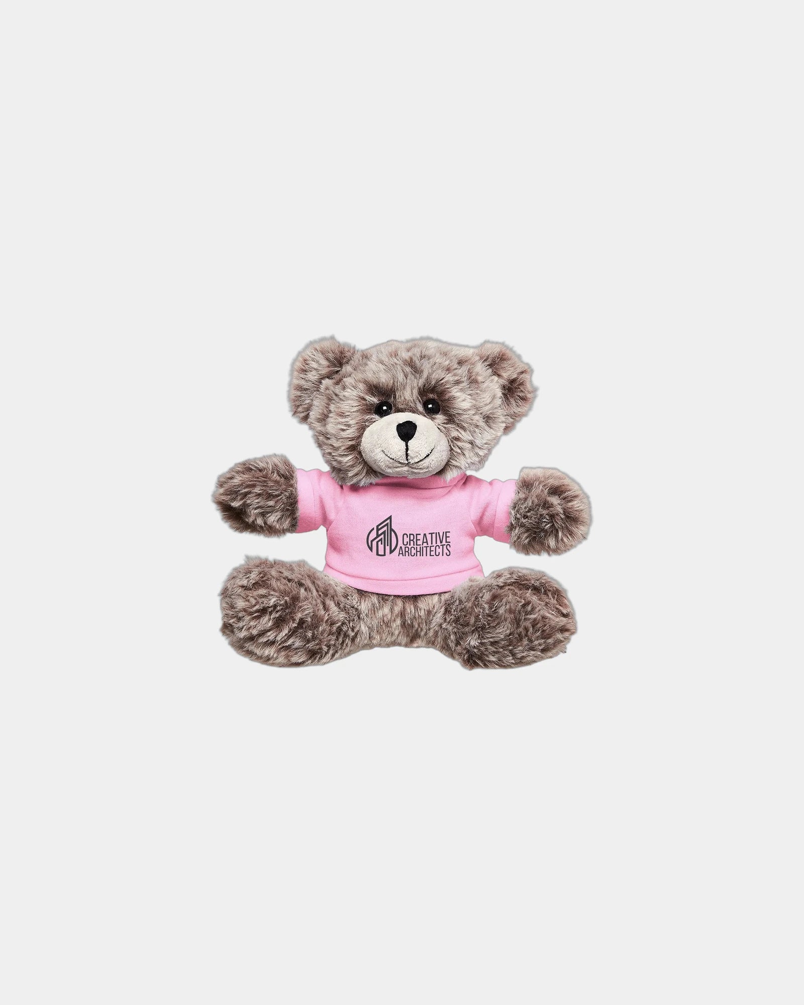 Custom plush bear with T-shirt 7" toy - Pink