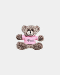 Custom plush bear with T-shirt 7" toy - Pink