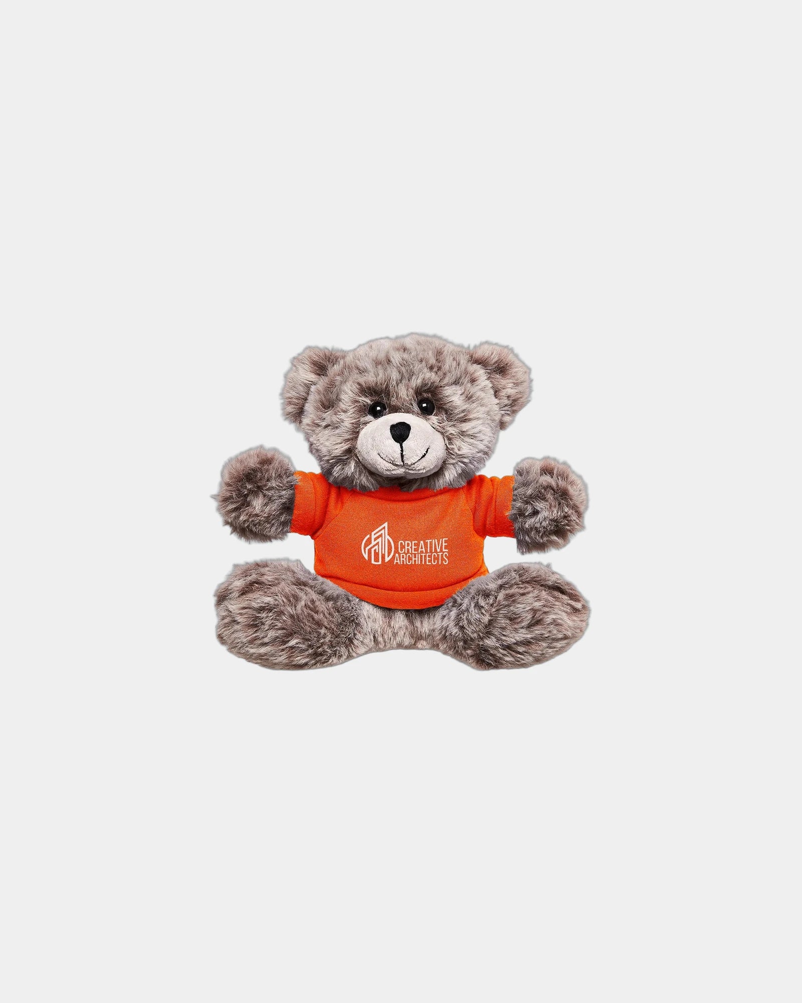 Custom plush bear with T-shirt 7" toy - Orange