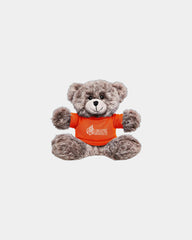 Custom plush bear with T-shirt 7" toy - Orange