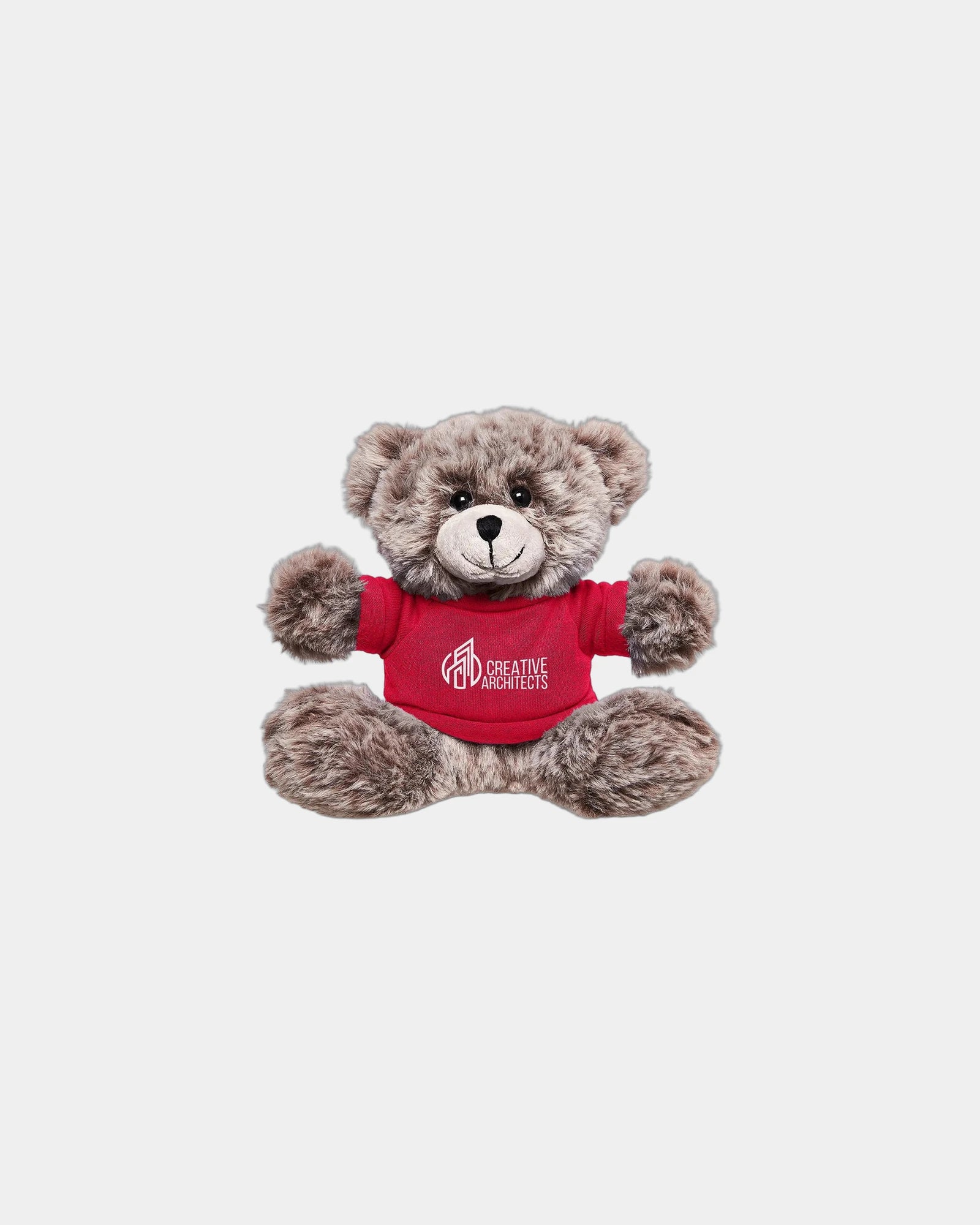 Custom plush bear with T-shirt 7" toy - Red