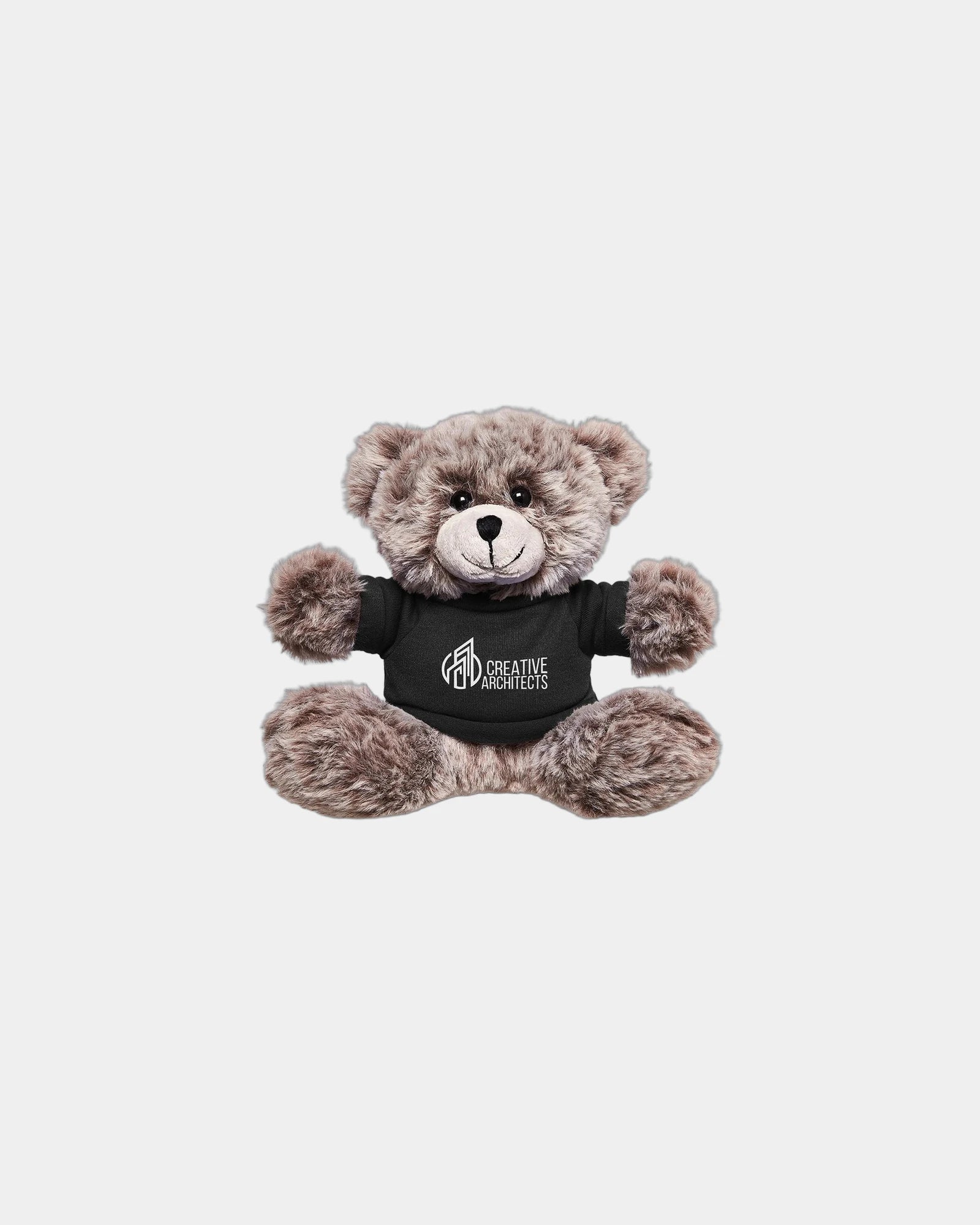 Custom plush bear with T-shirt 7" toy - Black