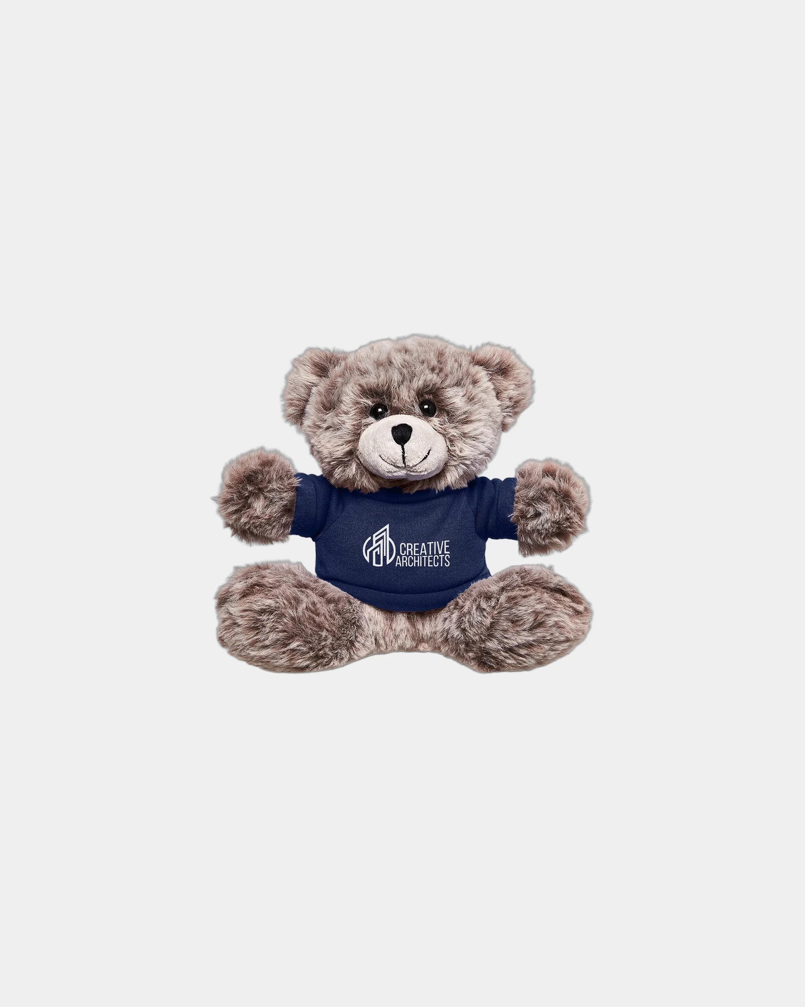 Custom plush bear with T-shirt 7" toy - Navy Blue