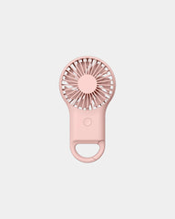 Custom ABS handheld USB mini fan, 800 mAh battery - Pink