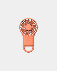 Custom ABS handheld USB mini fan, 800 mAh battery - Orange