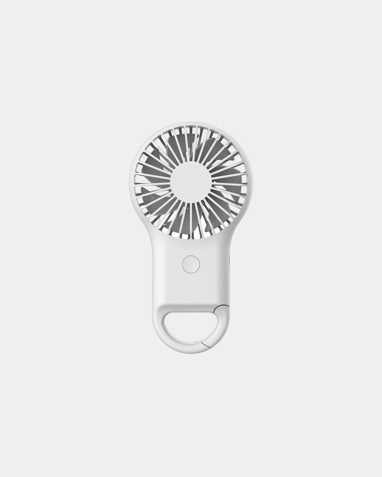Custom ABS handheld USB mini fan, 800 mAh battery - White