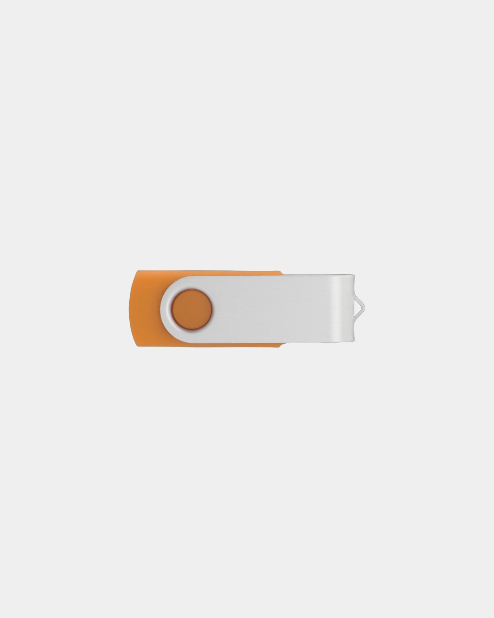 Custom metal swivel USB flash drive with logo - Gold 144C