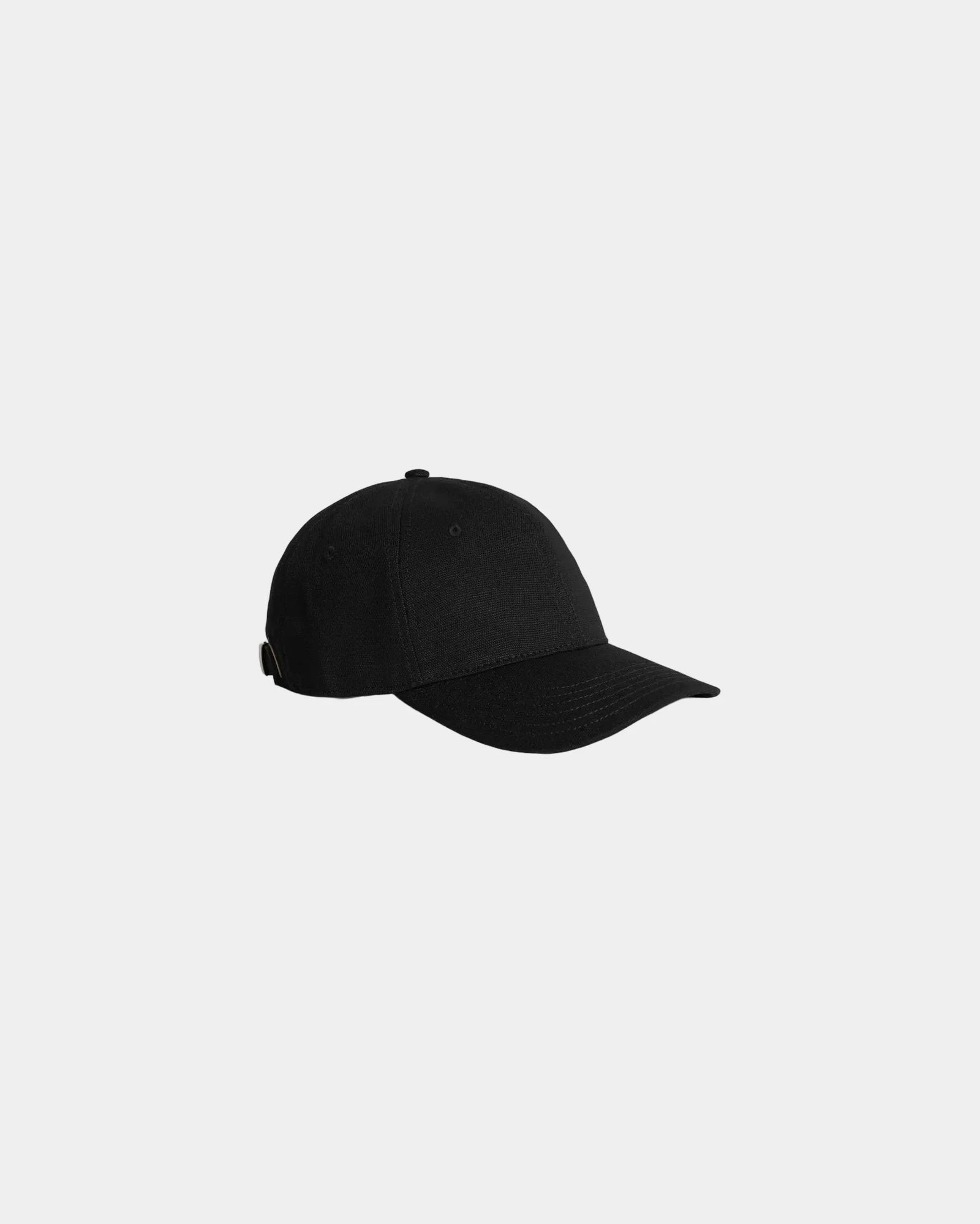 Custom cotton canvas six-panel baseball cap UPF 50+ - Black