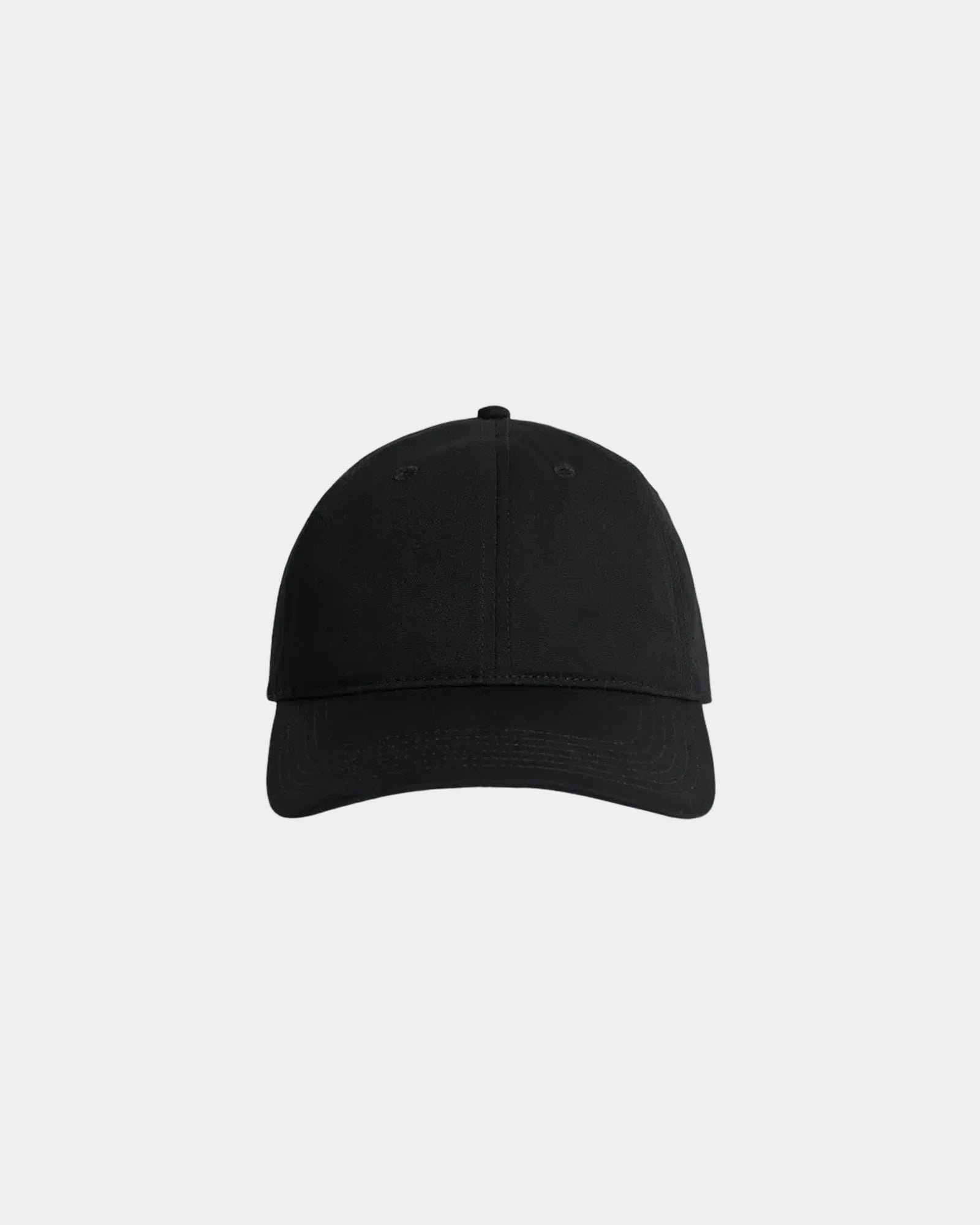 Custom cotton six-panel cap women's lightweight fit - Black