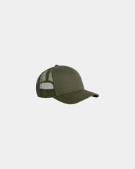 Custom recycled mesh mid-profile trucker cap UPF 50+ - Army