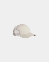 Custom recycled mesh mid-profile trucker cap UPF 50+ - Bone
