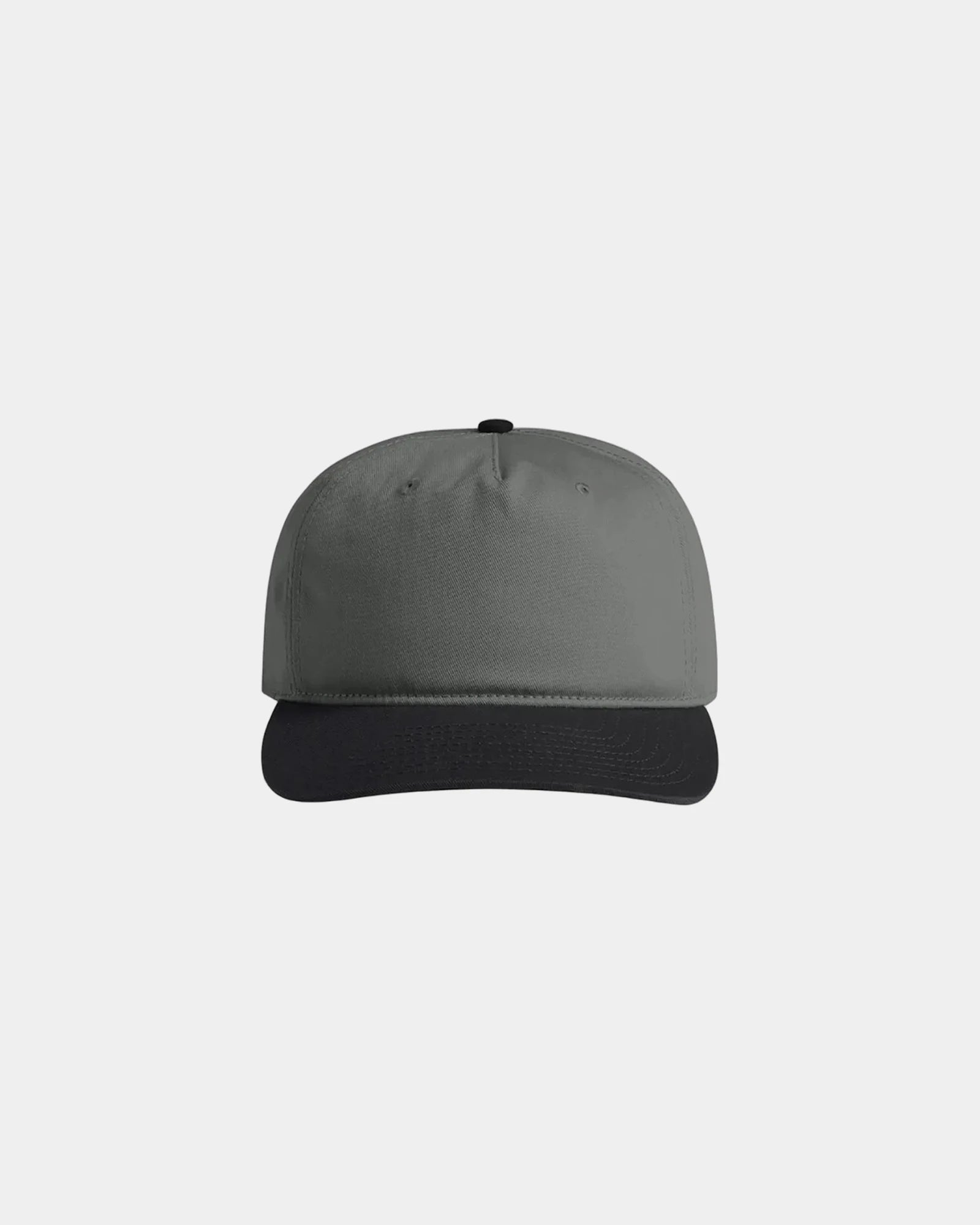 Custom two-tone cotton five-panel cap UPF 50+ - Shadow/Black