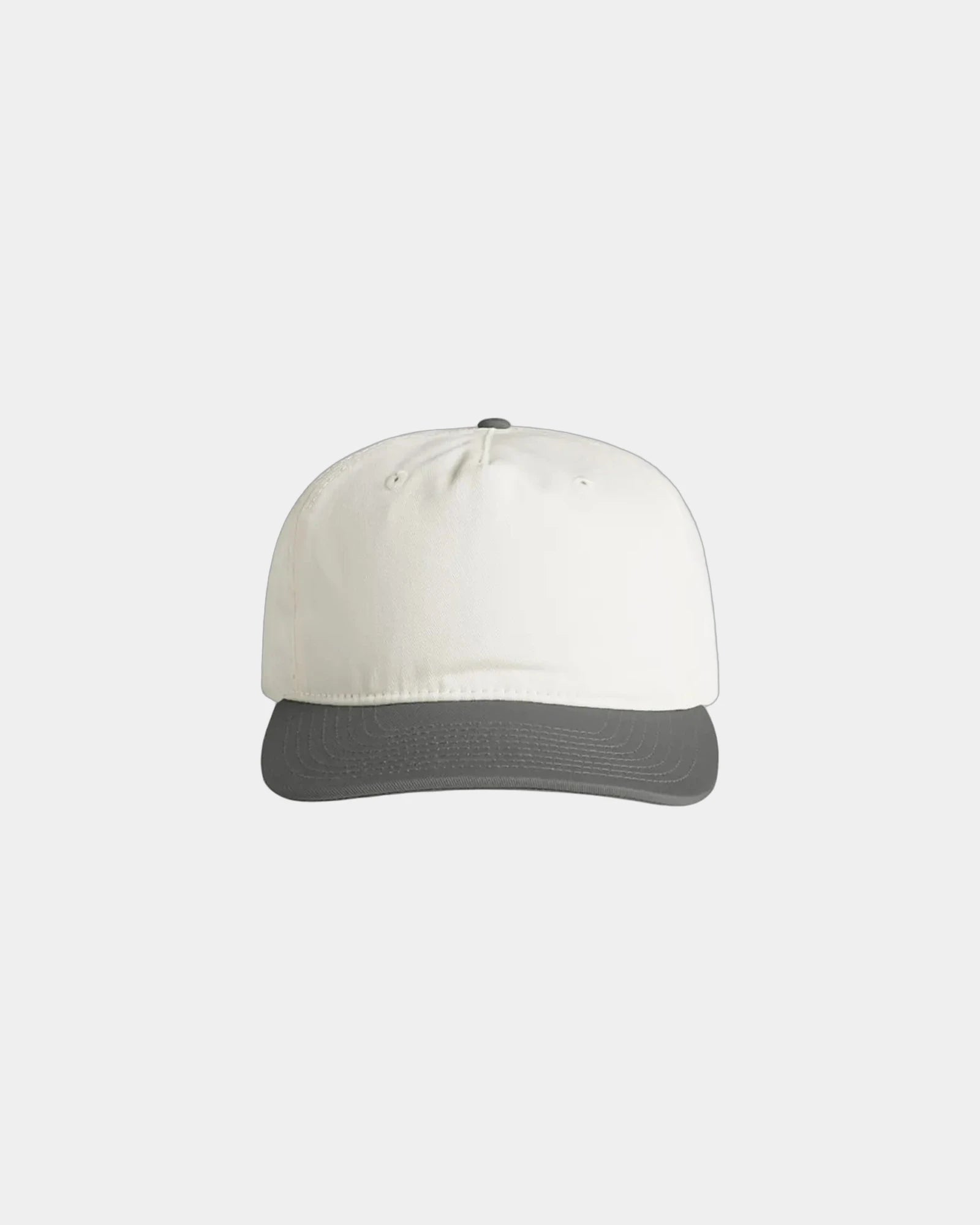 Custom two-tone cotton five-panel cap UPF 50+ - Natural/Shadow
