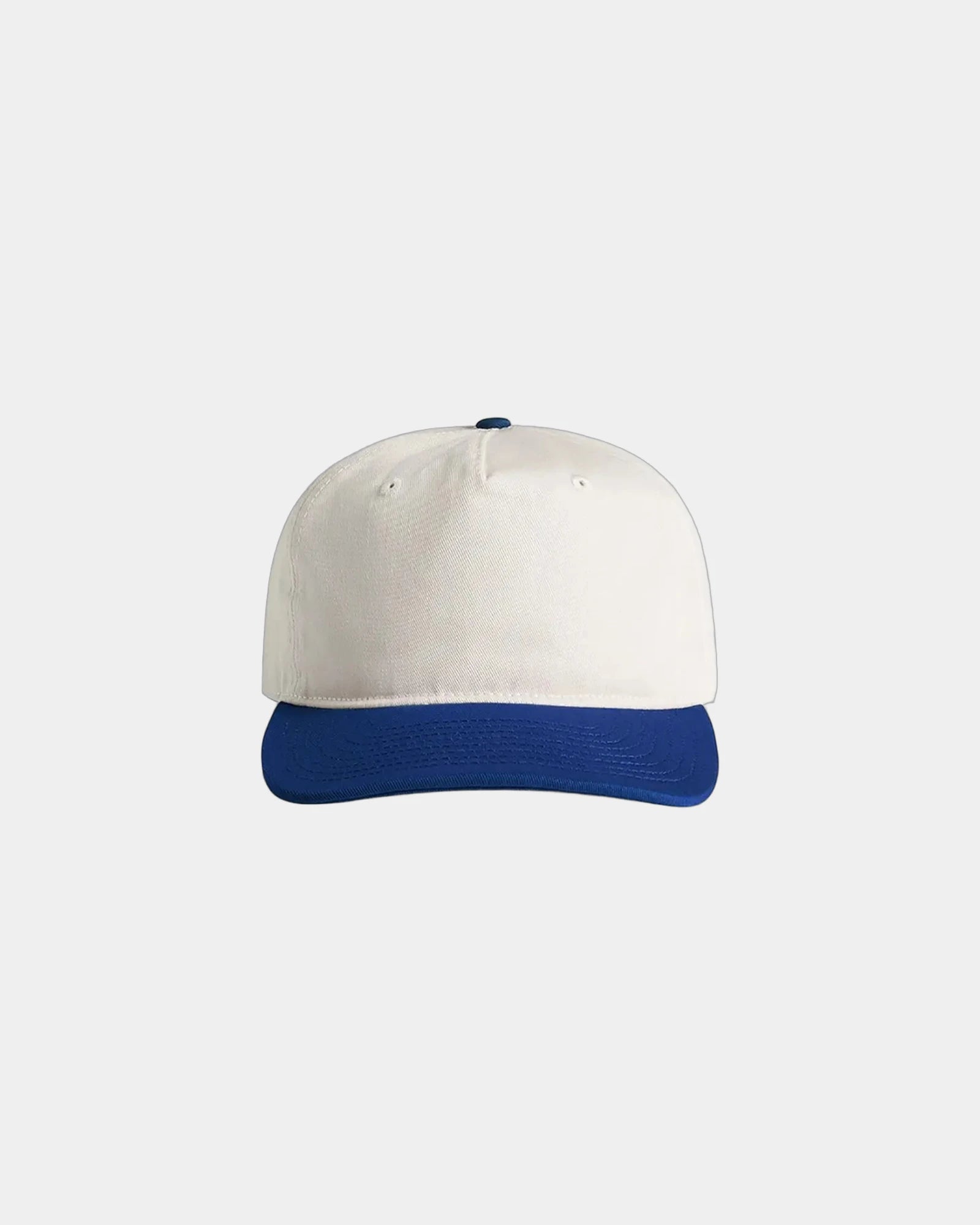 Custom two-tone cotton five-panel cap UPF 50+ - Natural/Liberty