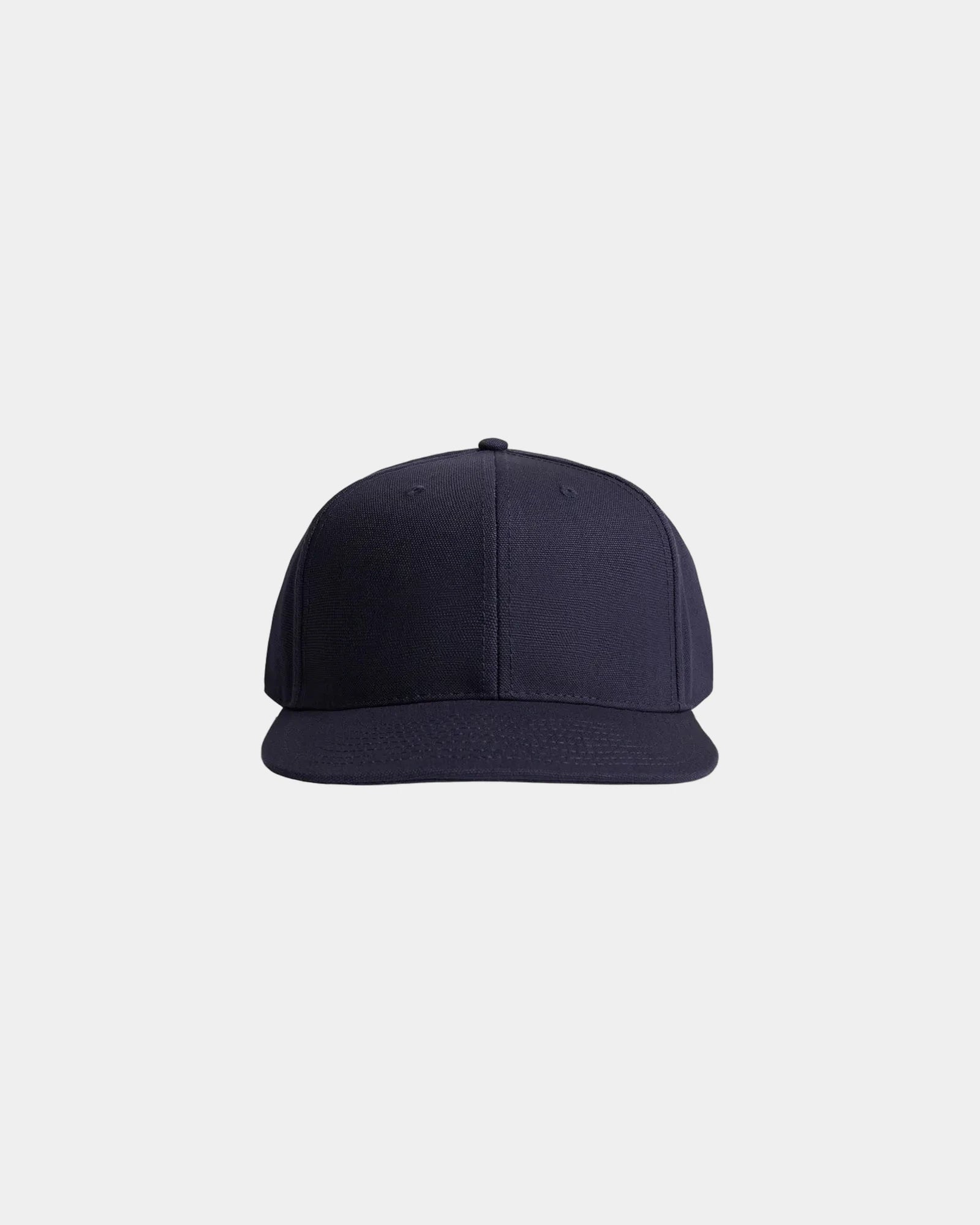 Custom heavyweight canvas snapback cap with UPF 50+ - Midnight Blue