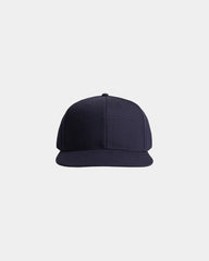 Custom heavyweight canvas snapback cap with UPF 50+ - Midnight Blue
