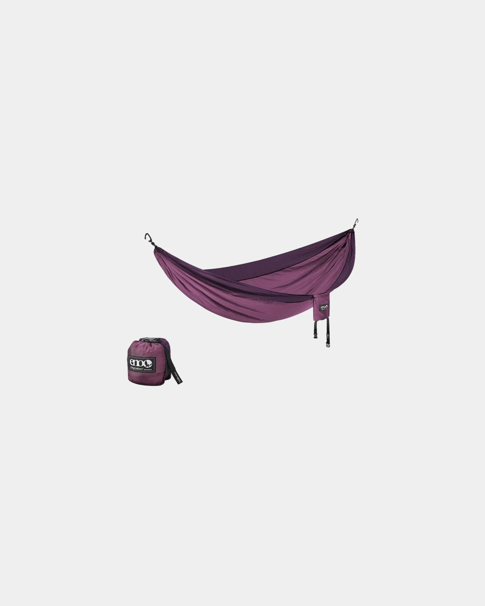 Custom nylon SingleNest hammock for outdoor events - Berry/Plum