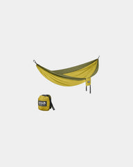 Custom nylon SingleNest hammock for outdoor events - Melon/Olive