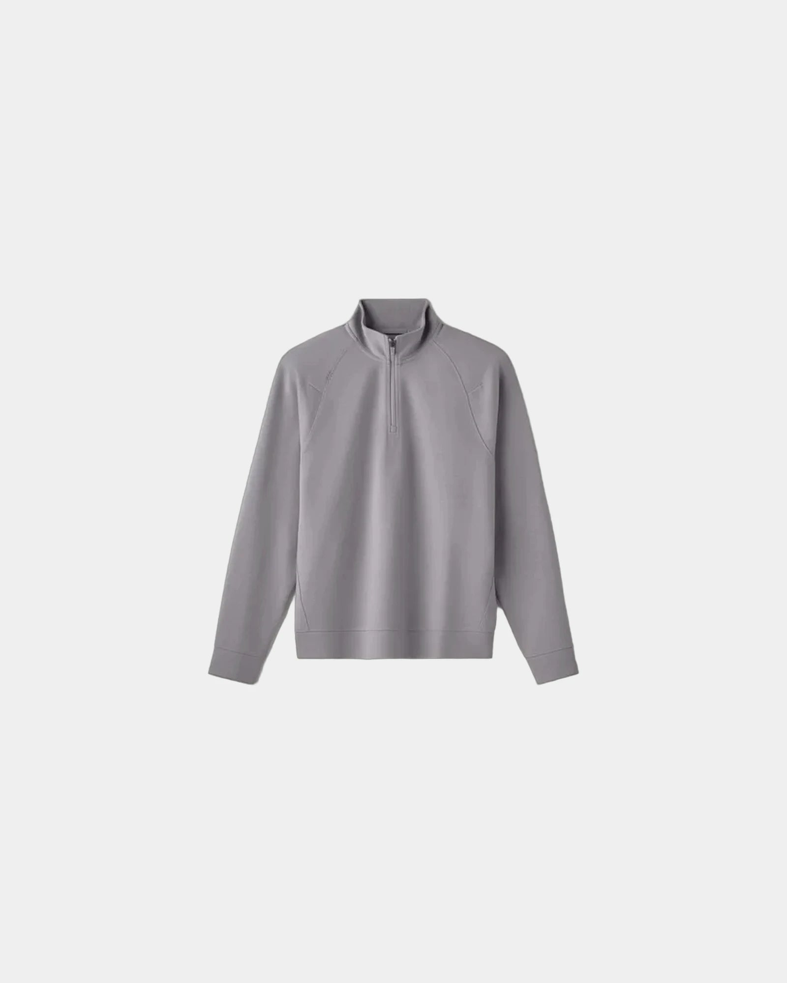 Custom recycled polyester 1/4 zip pullover jacket - Steel Gray