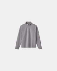 Custom recycled polyester 1/4 zip pullover jacket - Steel Gray