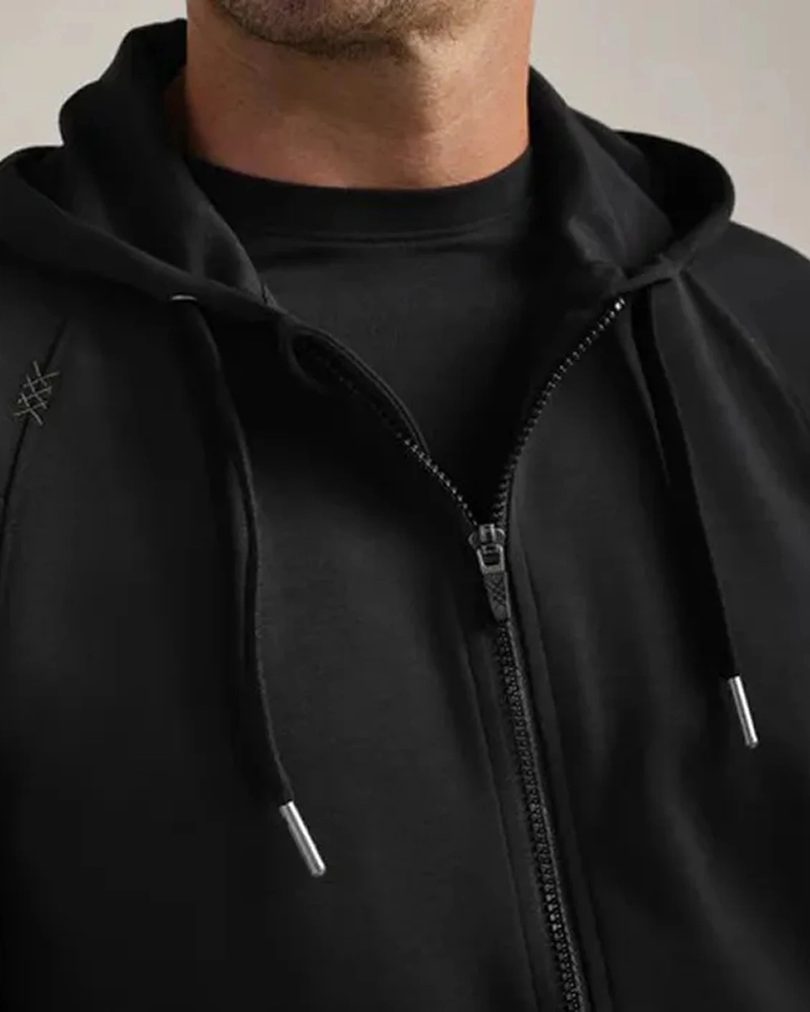Custom recycled polyester full-zip hoodie for teams - 2