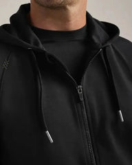 Custom recycled polyester full-zip hoodie for teams - 2