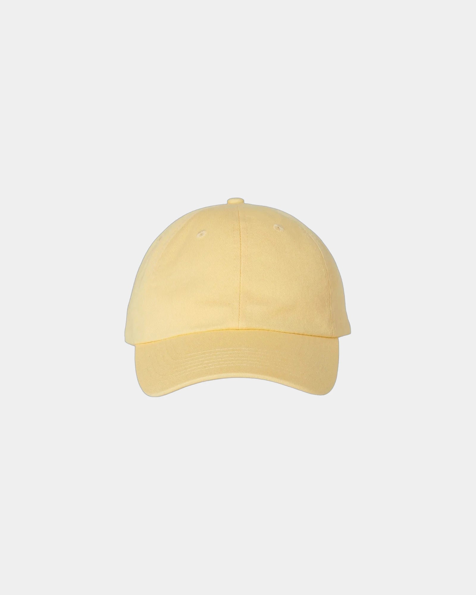 Custom cotton twill six-panel dad hat with buckle - Butter