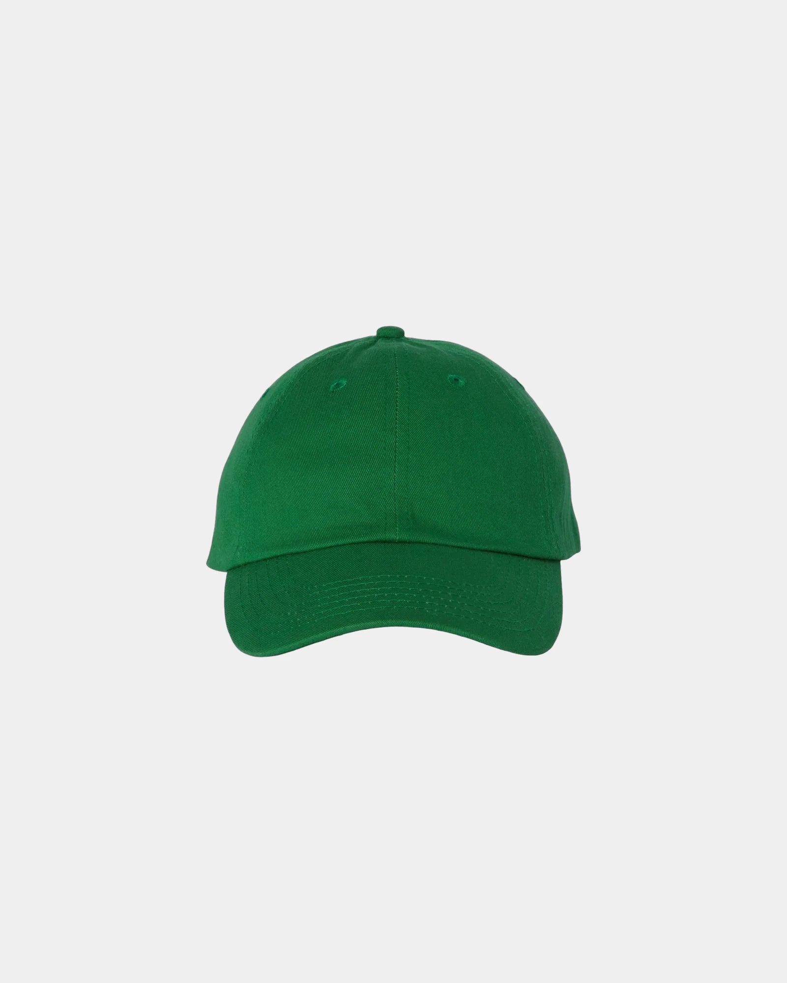 Custom cotton twill six-panel dad hat with buckle - Kelly