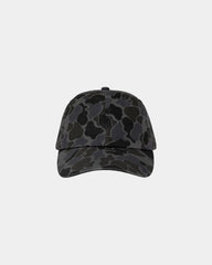 Custom cotton twill six-panel dad hat with buckle - Black Duck Camo