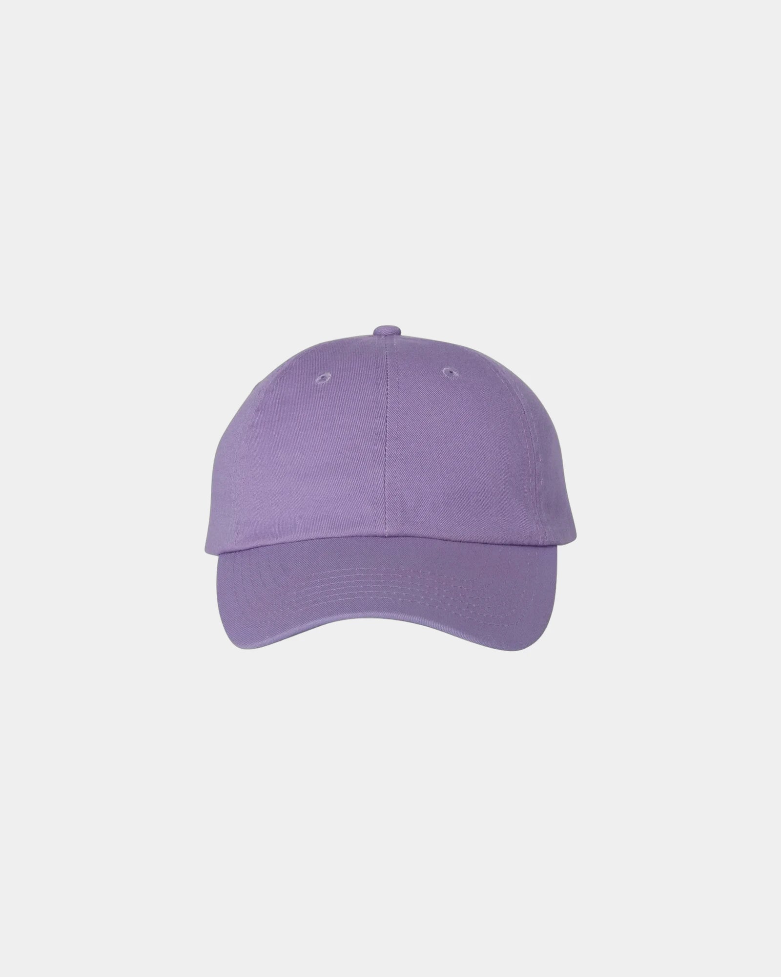 Custom cotton twill six-panel dad hat with buckle - Lavender