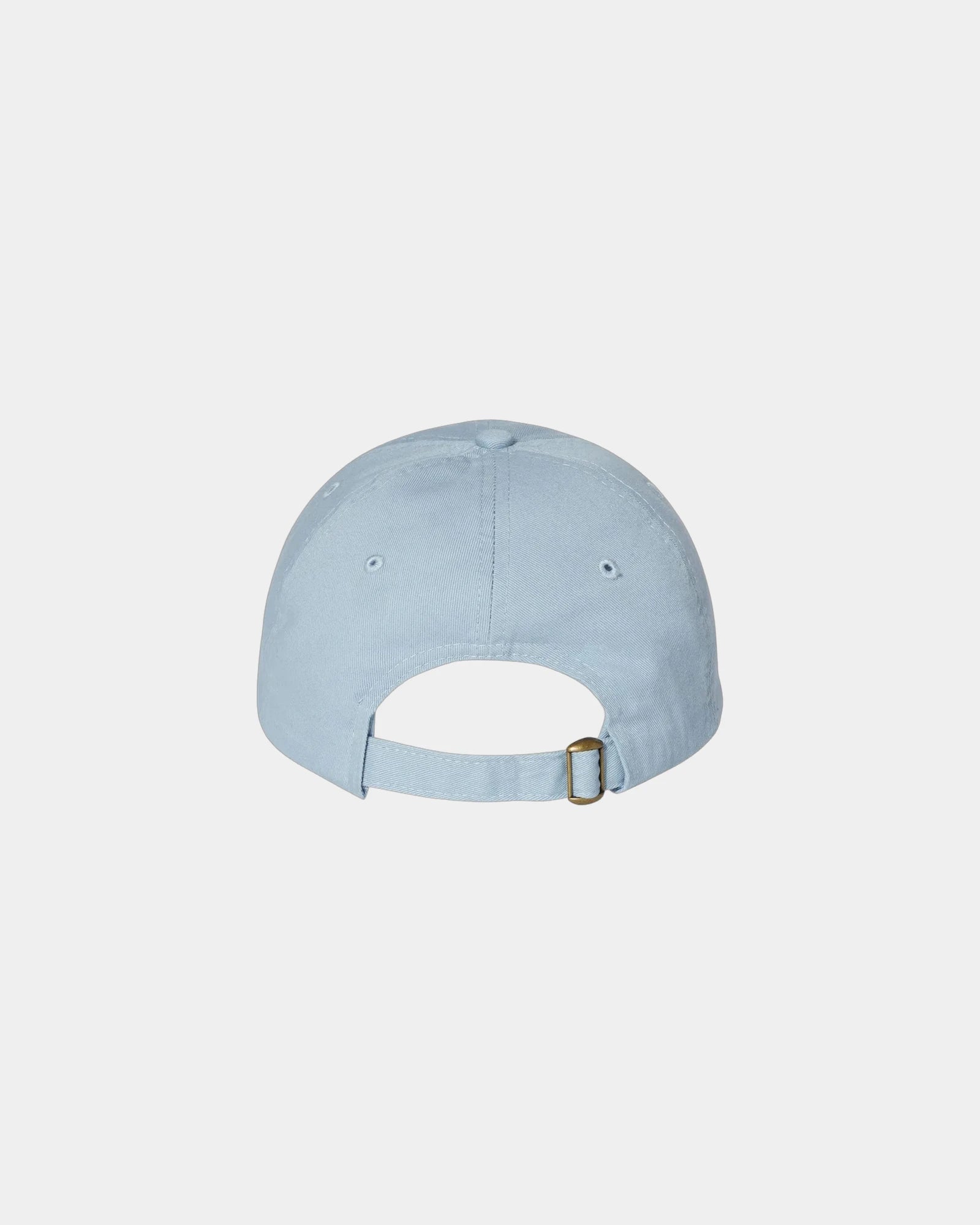 Custom cotton twill six-panel dad hat with buckle - Baby Blue