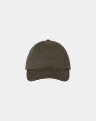 Custom cotton twill six-panel dad hat with buckle - Olive