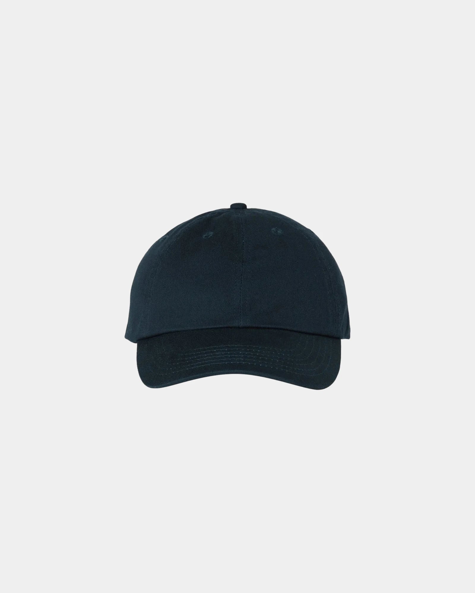 Custom cotton twill six-panel dad hat with buckle - Navy