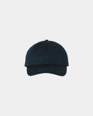 Custom cotton twill six-panel dad hat with buckle - Navy
