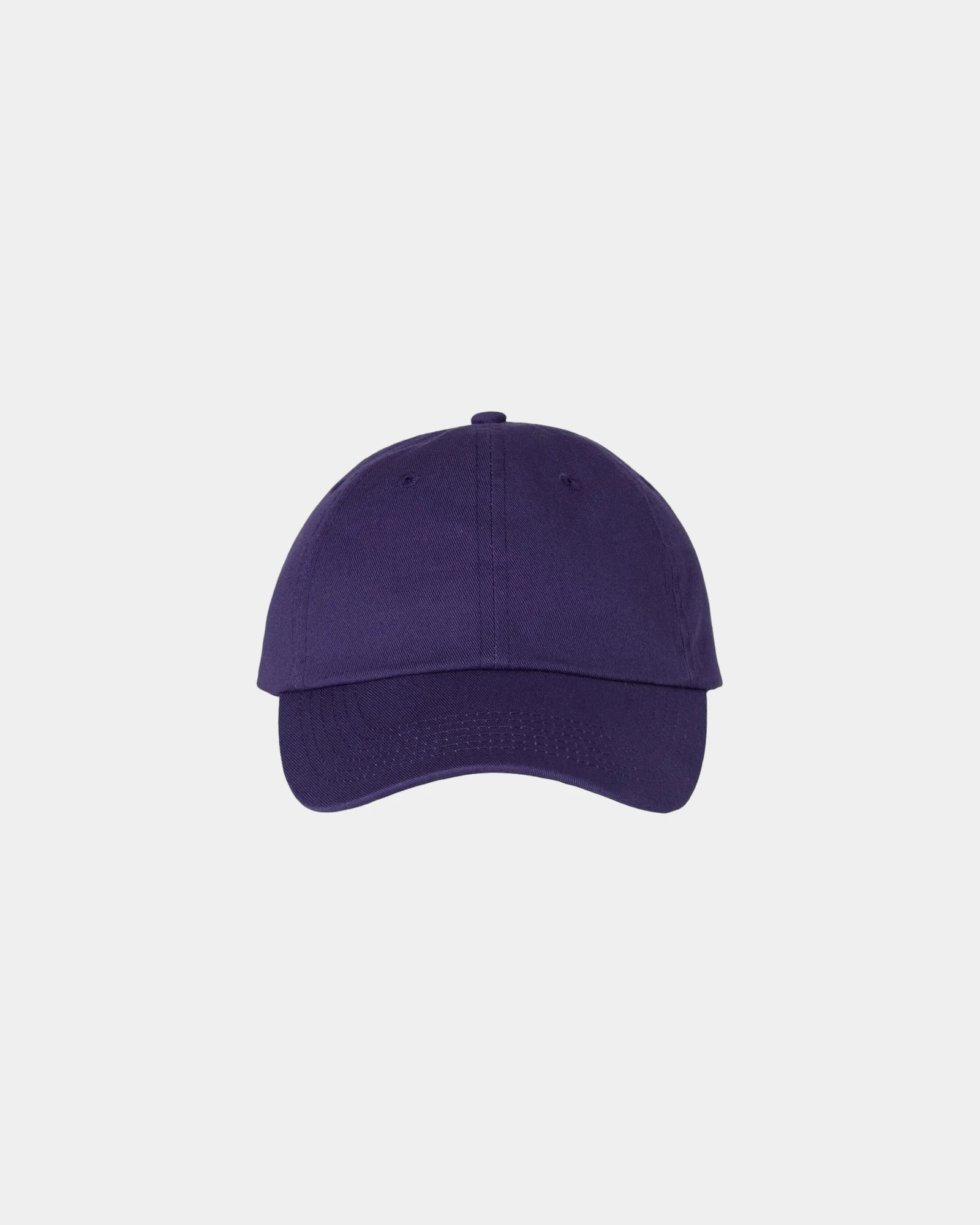 Custom cotton twill six-panel dad hat with buckle - Purple
