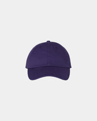 Custom cotton twill six-panel dad hat with buckle - Purple
