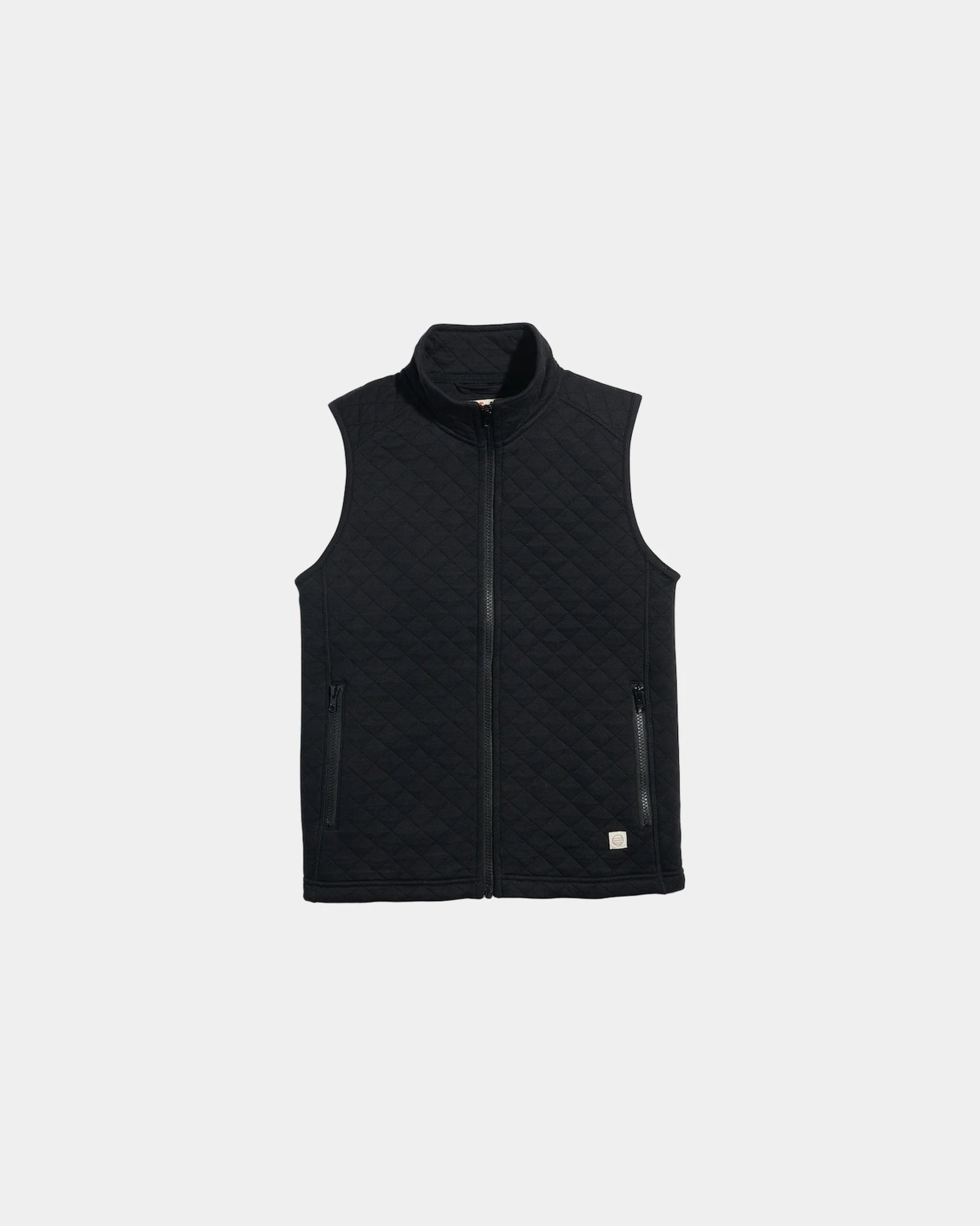 Custom full-zip women's vest in soft blend fabric - Black