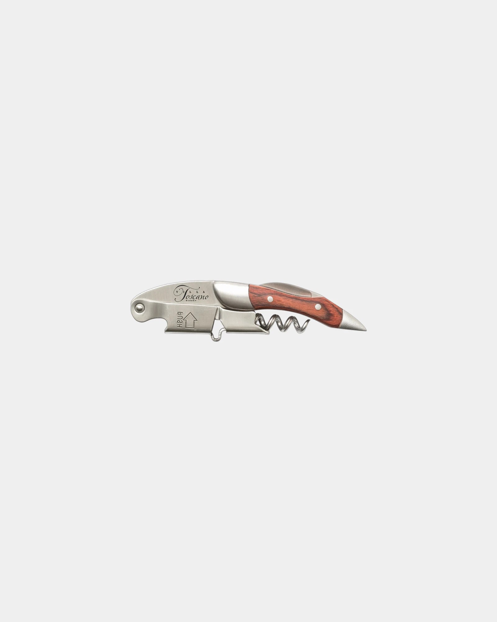 Custom stainless steel Sommelier Prestige corkscrew - Rosewood