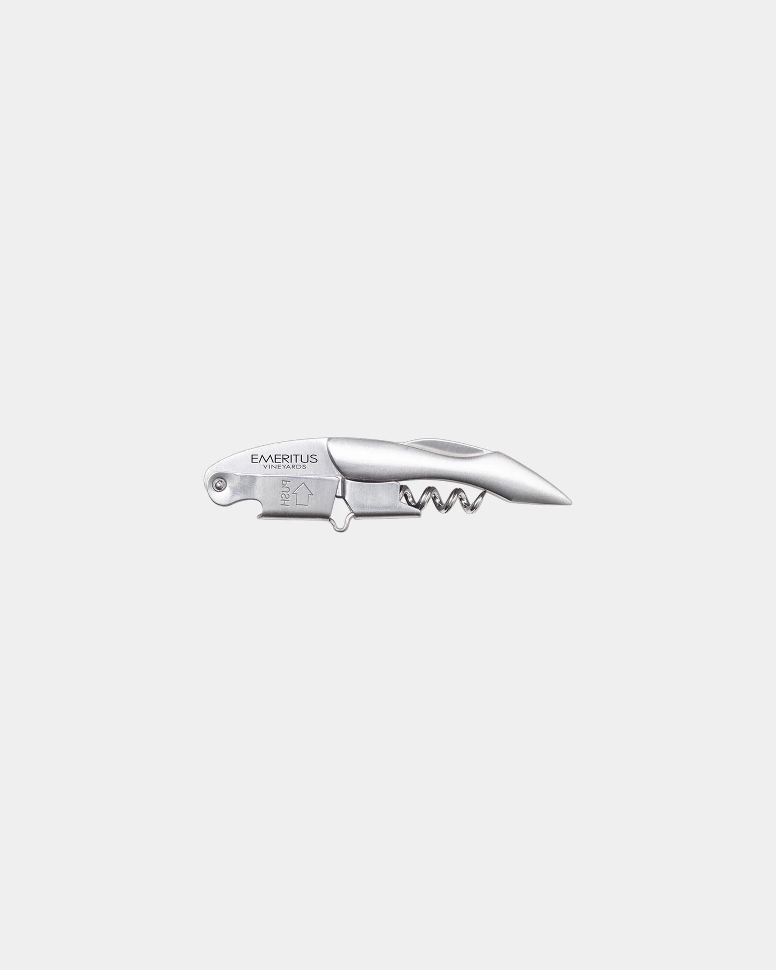 Custom stainless steel Sommelier Prestige corkscrew - Stainless Steel