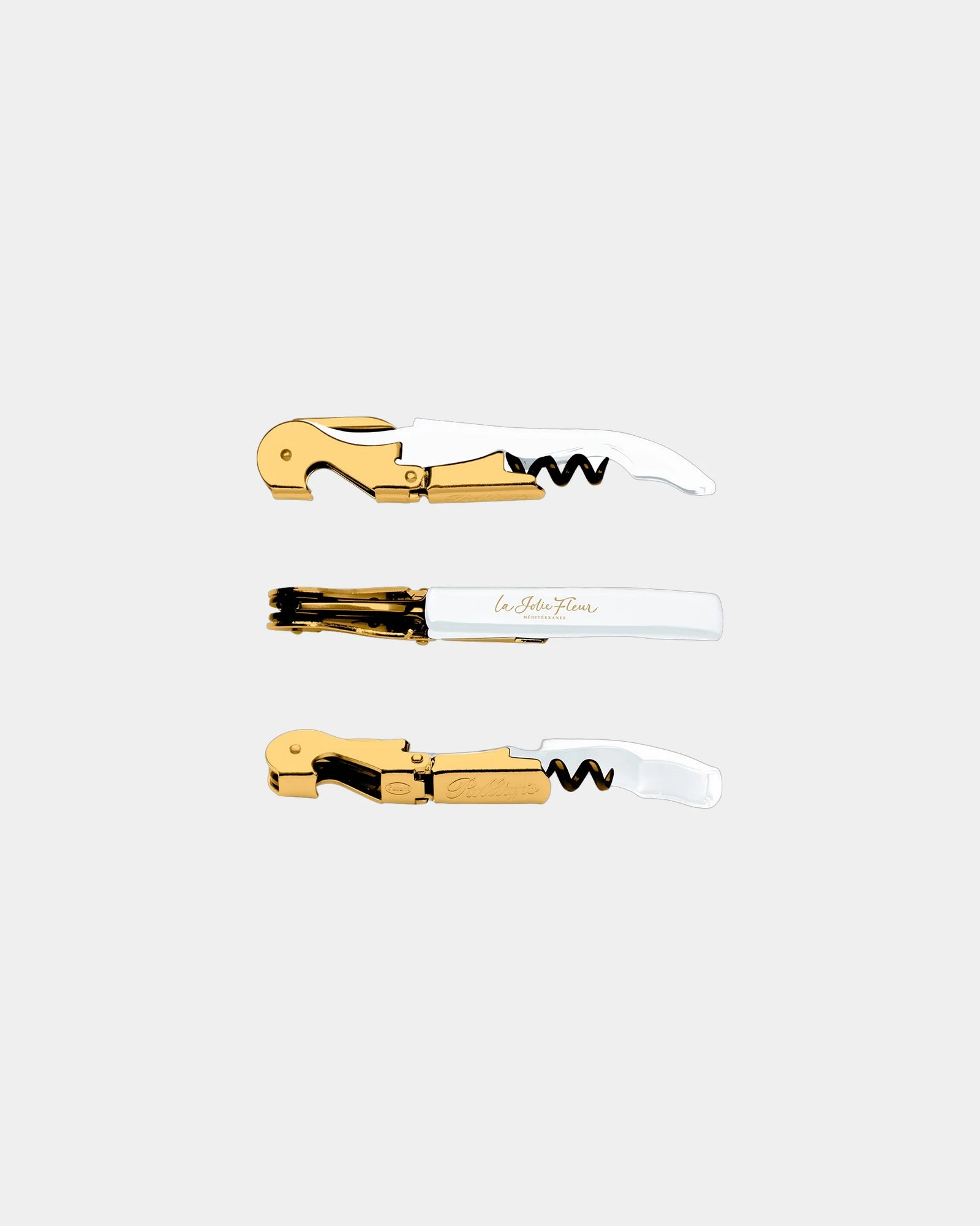Custom stainless steel Pulltap's serrated corkscrew - White