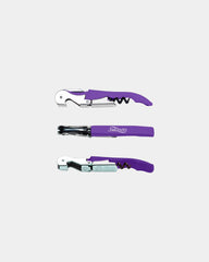 Custom stainless steel Pulltap's serrated corkscrew - Purple