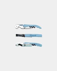 Custom stainless steel Pulltap's serrated corkscrew - Light Blue