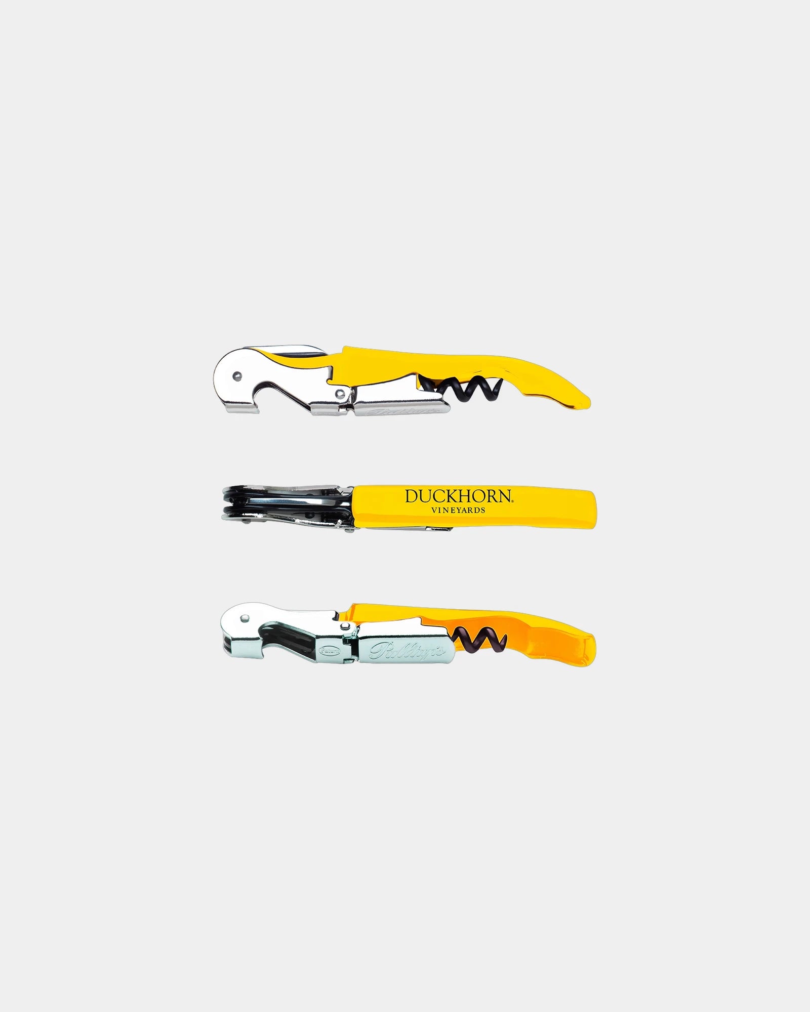 Custom stainless steel Pulltap's serrated corkscrew - Yellow